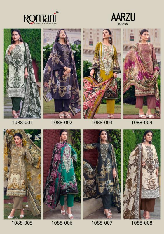 Romani Aarzu Vol 5 Soft Cotton Dress Material Collection