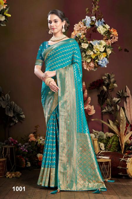 Saroj Peacock Silk Vol 4 Georgette Silk Saree Collection