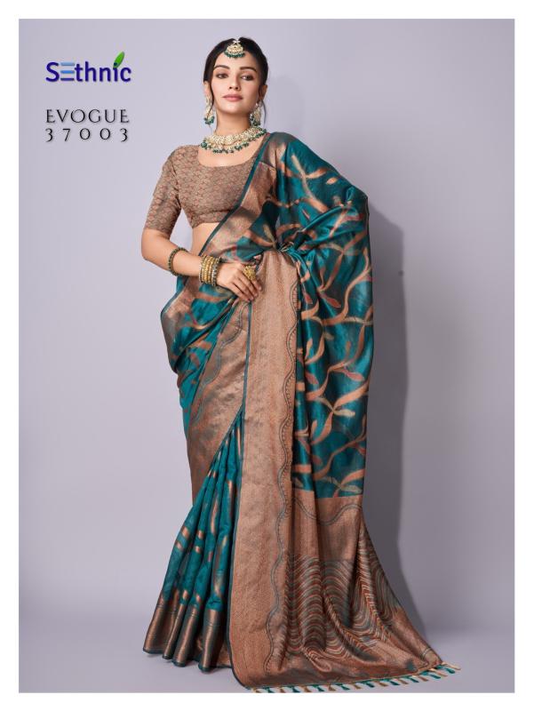 Sethnic Evogue 1 Organza Fancy Saree Collection