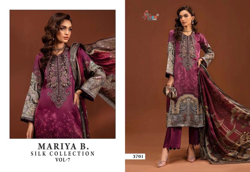 Shree Mariya B Silk Collection Vol 7 Pakistani Salwar Kameez