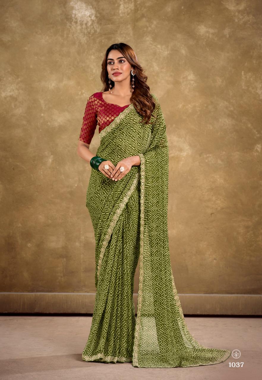 Stavan Chunari Vol 2 Chiffon Embroidered Fancy Saree Collection