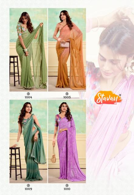 Stavan Nairobi Weightless Fancy Saree Collection