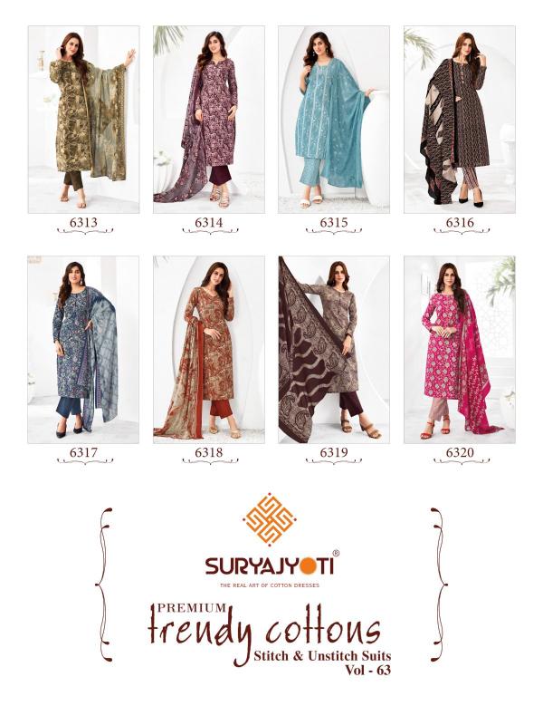 Suryajyoti Trendy Cotton Vol 63 Dress Material Collection