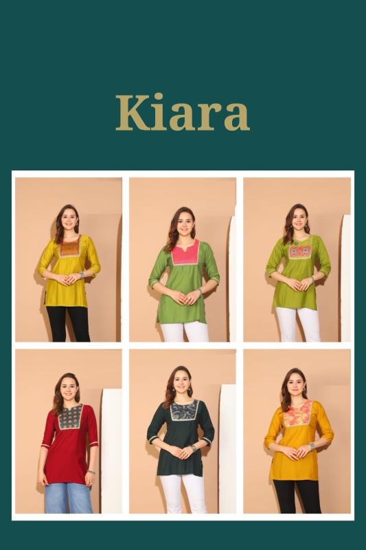 Trendy Kiara Roman Silk Short Kurti Collection