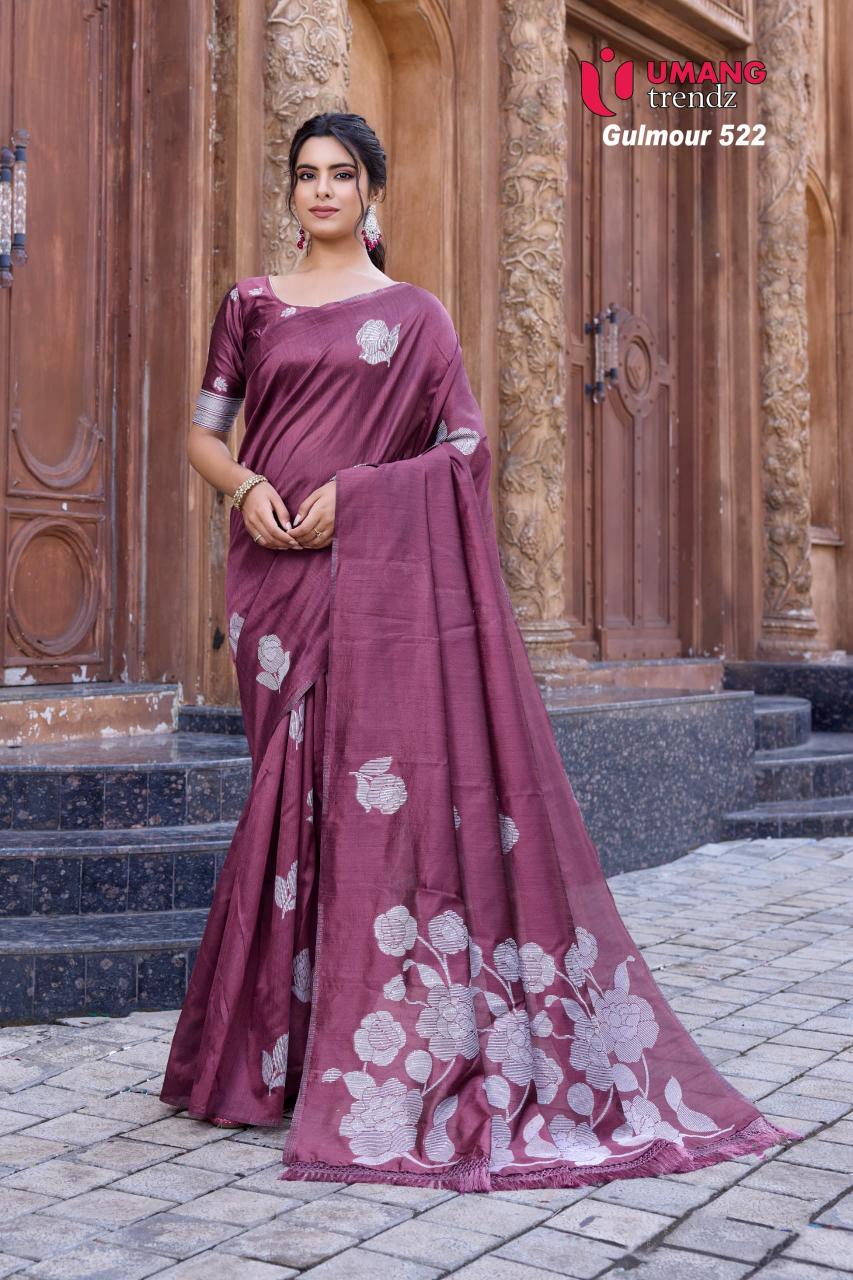 Umang Gulmour 523 Cotton Doriya Fancy Saree Collection