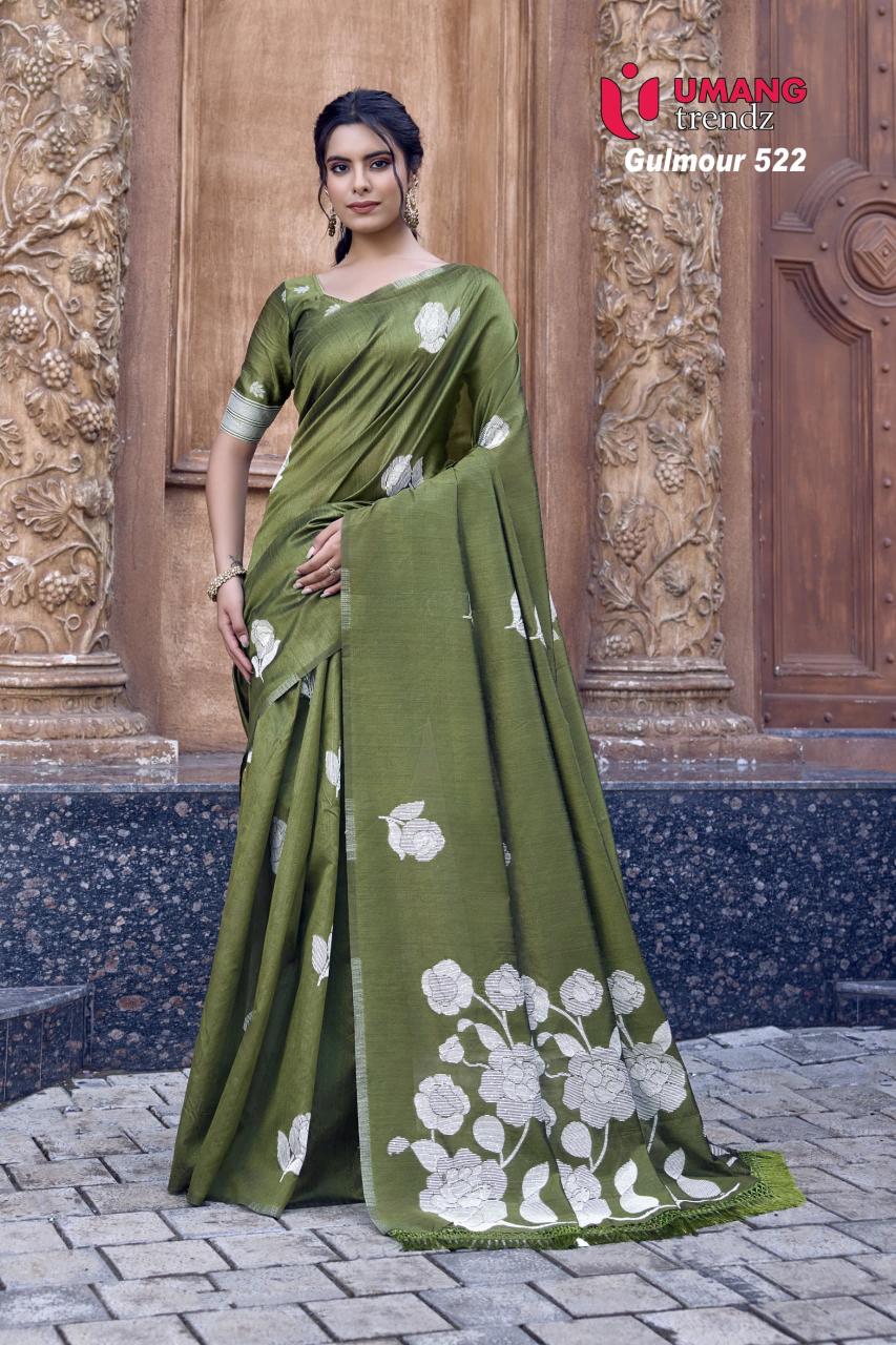 Umang Gulmour 523 Cotton Doriya Fancy Saree Collection