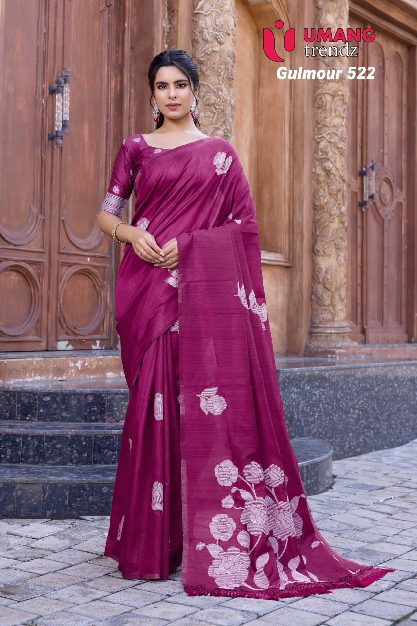 Umang Gulmour 523 Cotton Doriya Fancy Saree Collection