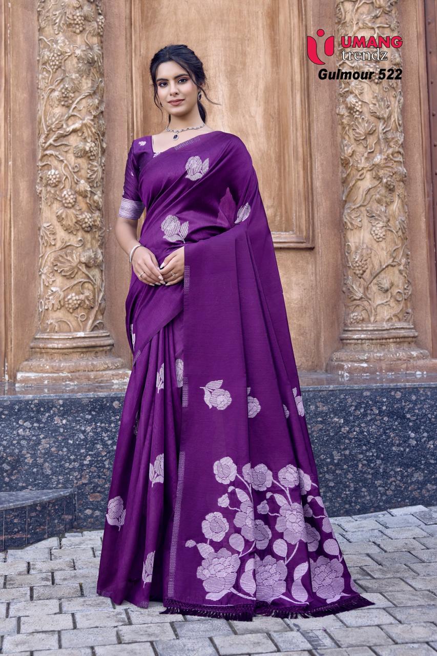 Umang Gulmour 523 Cotton Doriya Fancy Saree Collection