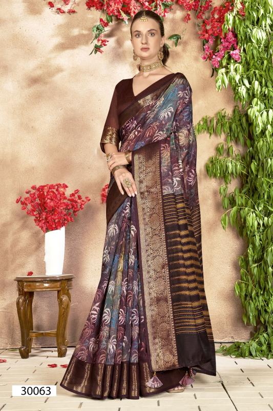 Vallabhi Anuprabha Vol 7 Linen Printed Saree Collection