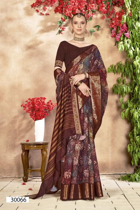 Vallabhi Anuprabha Vol 7 Linen Printed Saree Collection