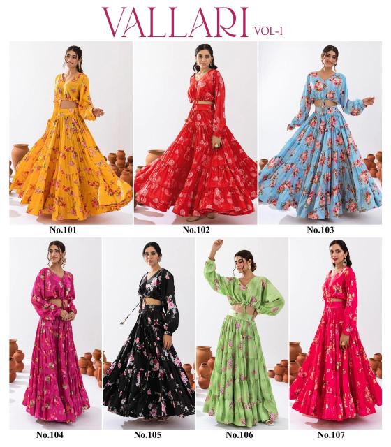 Vallari Vol 1 Digital Printed Lehenga Choli Collection