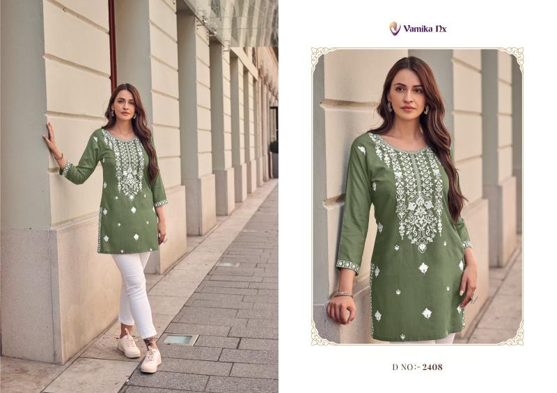 Vamika Nx Ruhana Vol 2 Rayon Tunic Top Collection