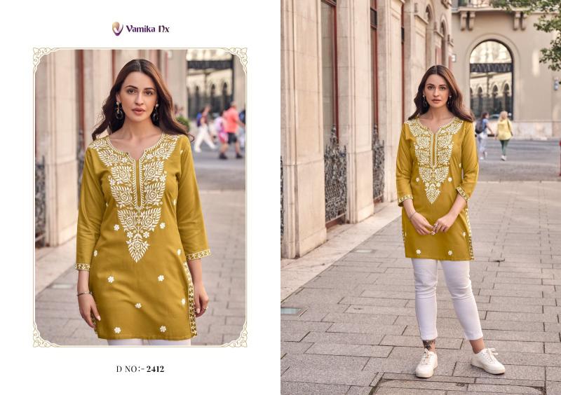 Vamika Nx Ruhana Vol 2 Rayon Tunic Top Collection