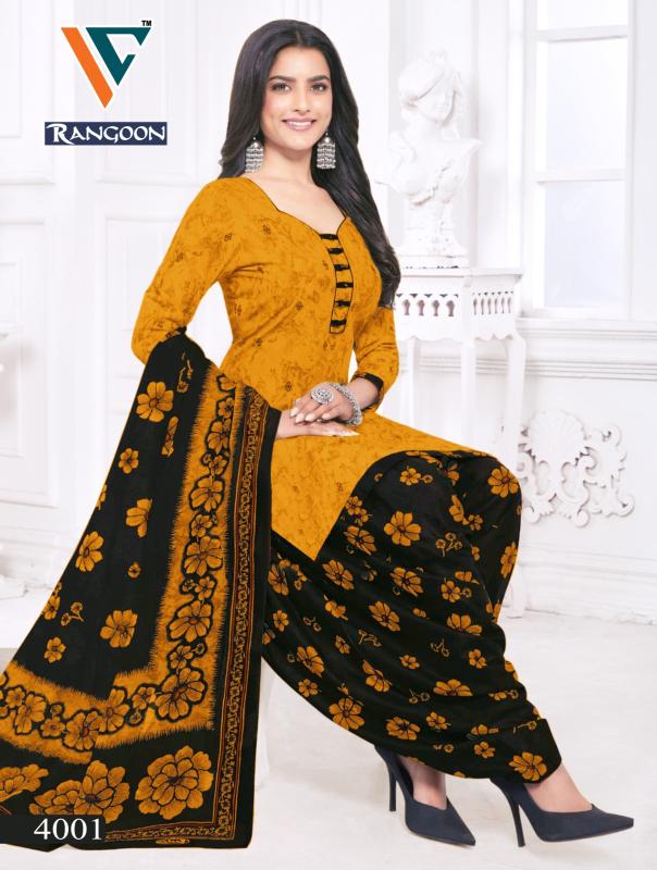 Vandana C Rangoon Vol 4 Cotton Dress Material Collection