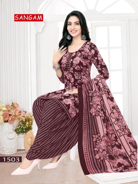 Vandana C Sangam Vol 15 Cotton Dress Material Collection