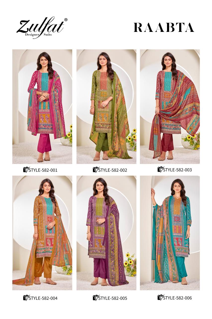 Zulfat Raabta Digital Printed Dress Material Collection