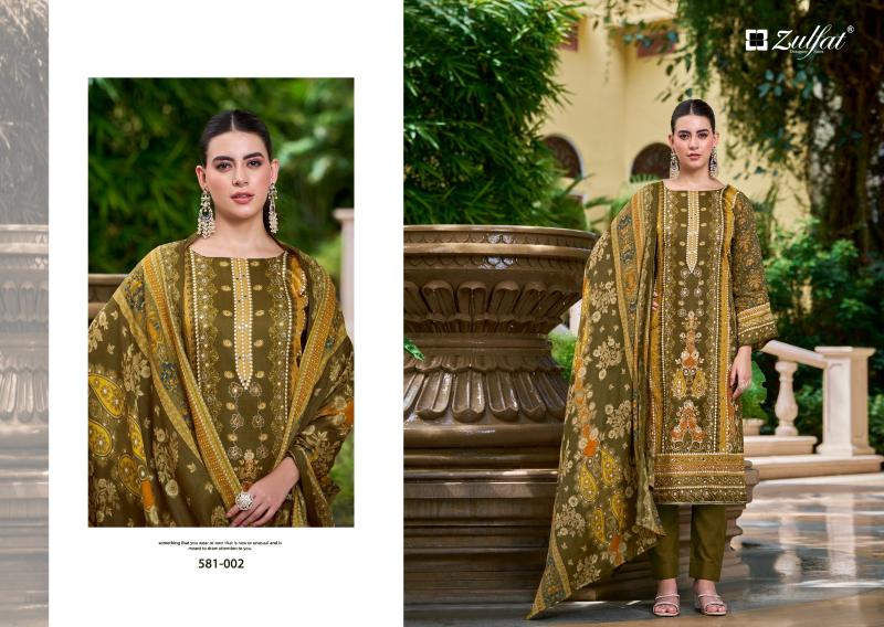 Zulfat Sanjeeda Fancy Printed Dress Material Collection