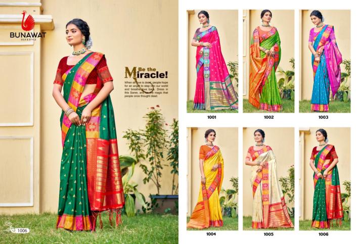 Bunawat Imperial Silk Festival Silk Wedding Wear Saree Collection