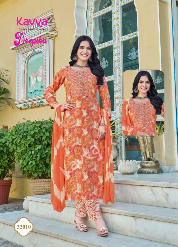 Kavya Deepika Vol 32 Straight Kurti Bottom With Dupatta