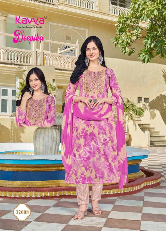 Kavya Deepika Vol 32 Straight Kurti Bottom With Dupatta