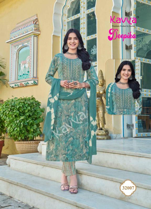 Kavya Deepika Vol 32 Straight Kurti Bottom With Dupatta