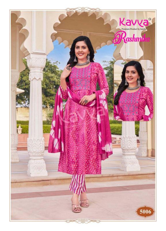 Kavya Rashmika Vol 05 Rayon Kurti Pant With Dupatta Collection