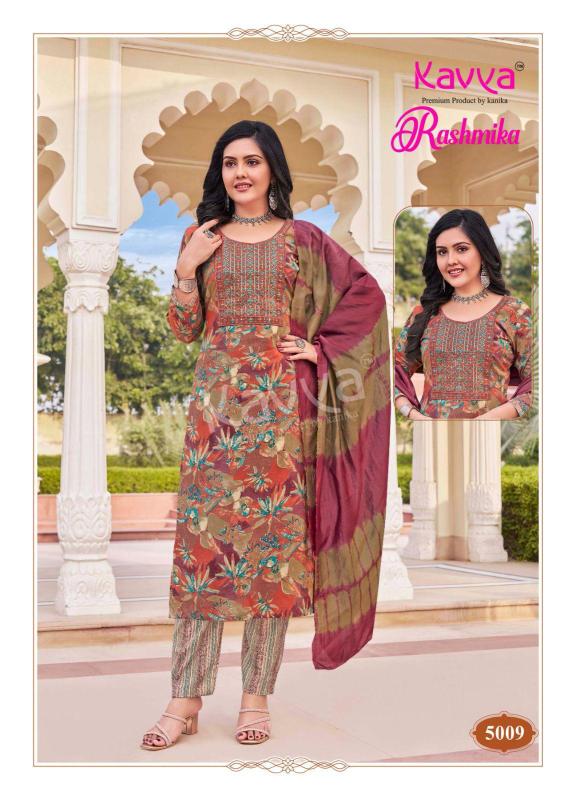 Kavya Rashmika Vol 05 Rayon Kurti Pant With Dupatta Collection