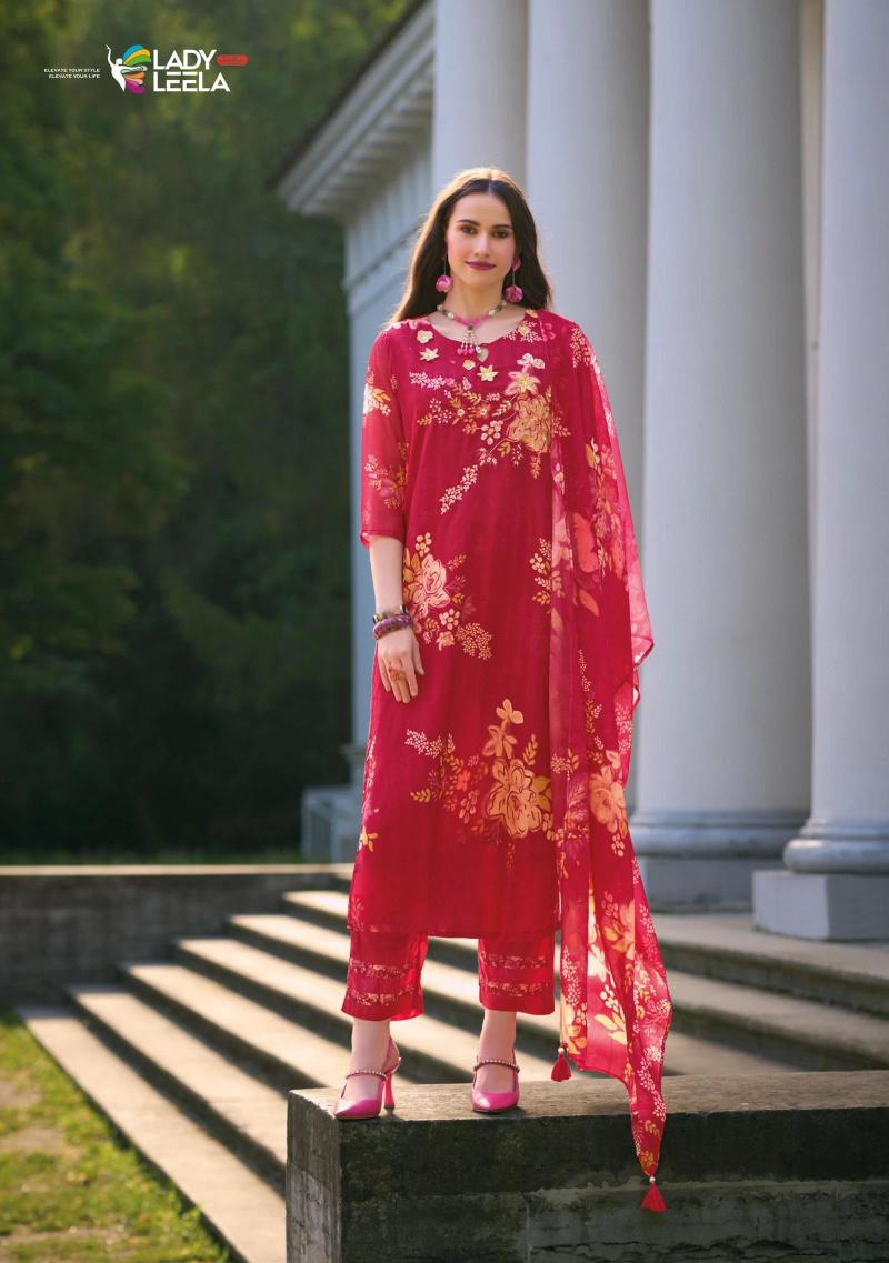 Lady Leela Rubina Vol 2 Digital Printed Kurti Pant With Dupatta Collection