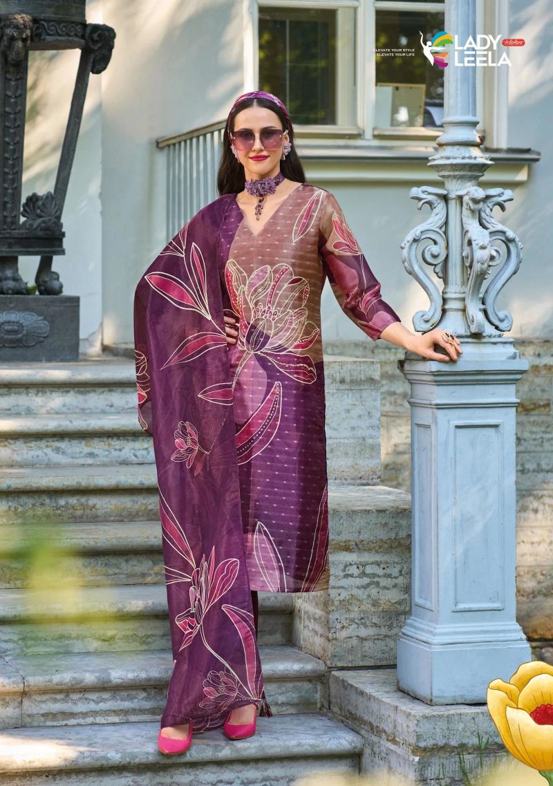 Lady Leela Rubiya Fancy Kurti Pant With Dupatta Collection