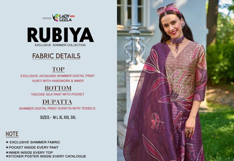 Lady Leela Rubiya Fancy Kurti Pant With Dupatta Collection