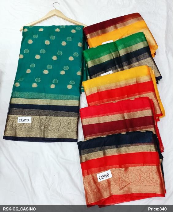 OG_CASINO ORGANZA SAREE SET OF 6 PCS