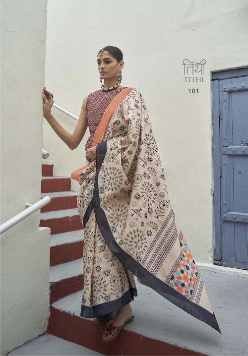 Ressa Tithi Mikora Silk Printed Saree Collection