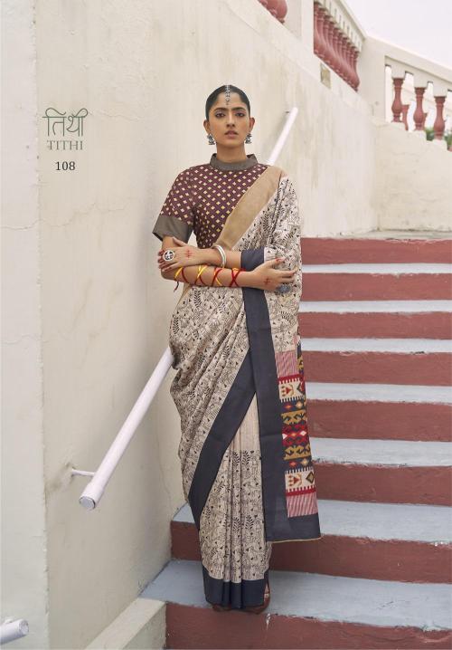 Ressa Tithi Mikora Silk Printed Saree Collection