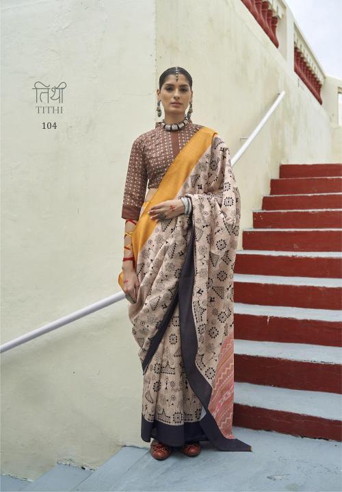 Ressa Tithi Mikora Silk Printed Saree Collection