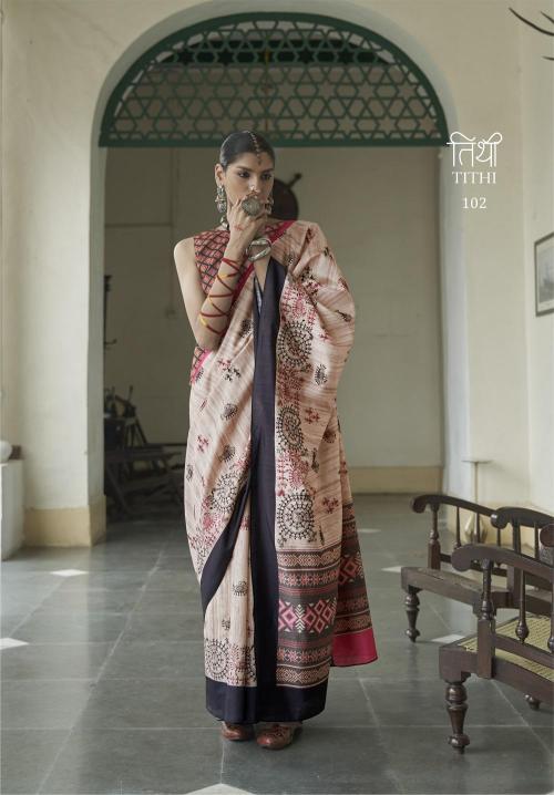 Ressa Tithi Mikora Silk Printed Saree Collection