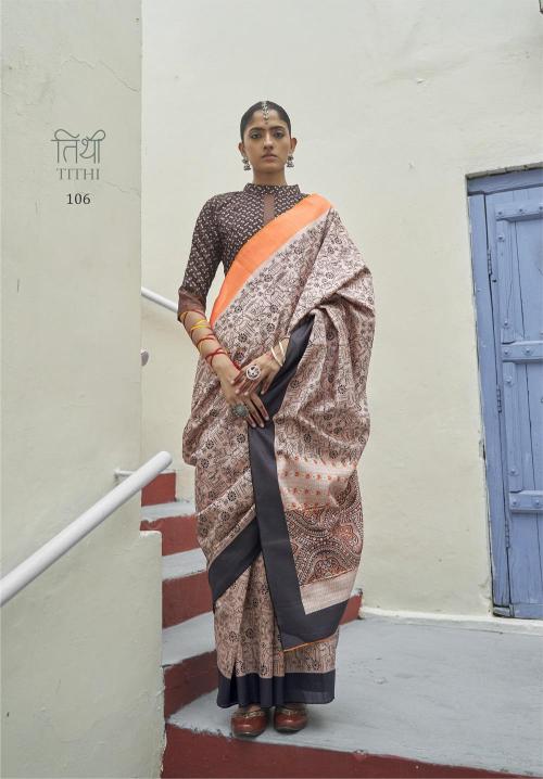 Ressa Tithi Mikora Silk Printed Saree Collection