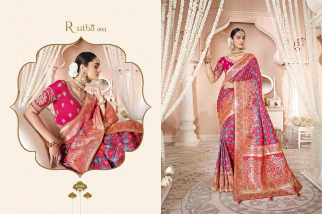 Rutba By KG Designer Wedding Wear Silk Saree Collection