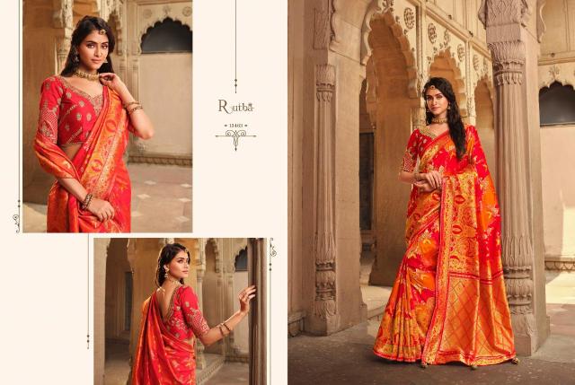 Rutba By KG Designer Wedding Wear Silk Saree Collection