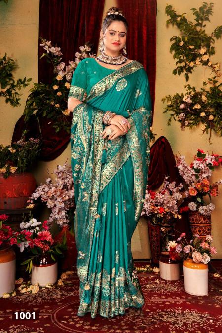 Saroj Nairaa Dola Swarovski Vol 1 Dola Silk Saree Collection