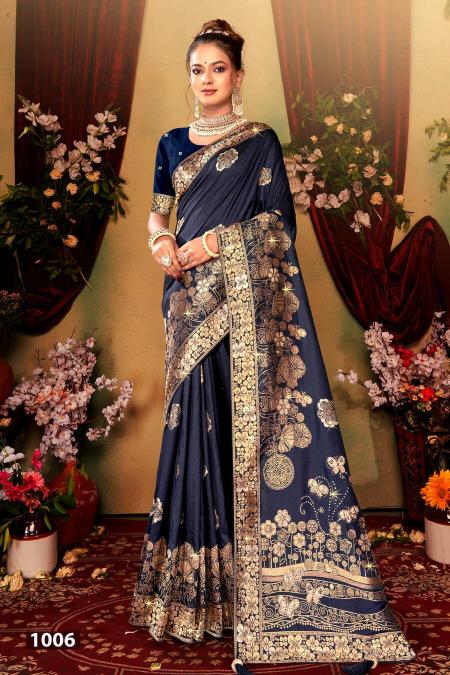 Saroj Nairaa Dola Swarovski Vol 1 Dola Silk Saree Collection