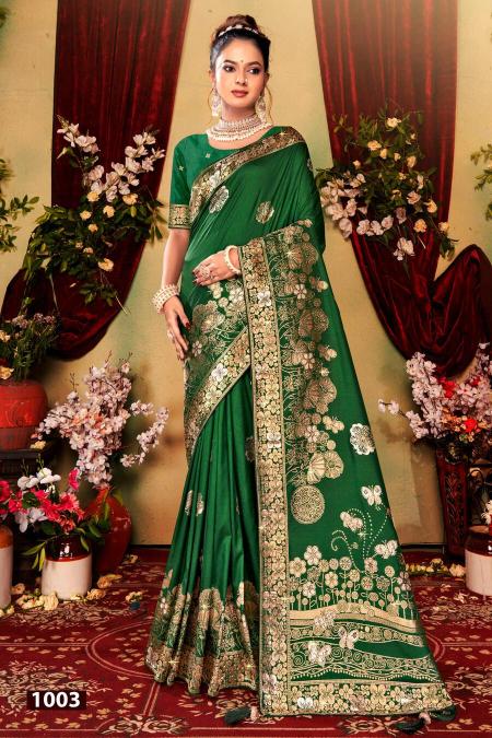 Saroj Nairaa Dola Swarovski Vol 1 Dola Silk Saree Collection