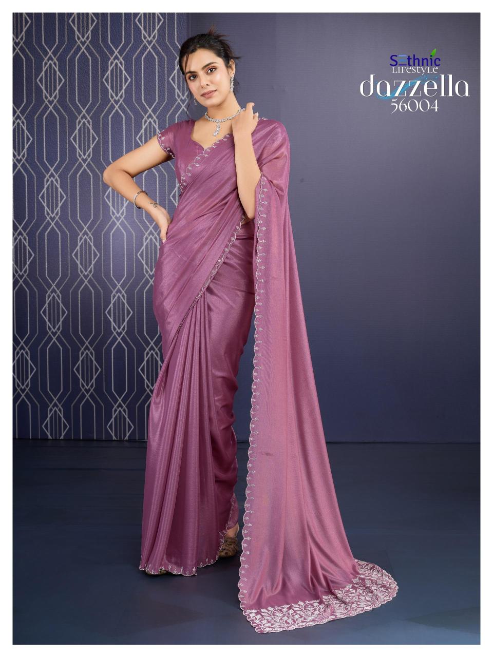 Sethnic Dazzella Ice Georgette Fancy Saree Collection