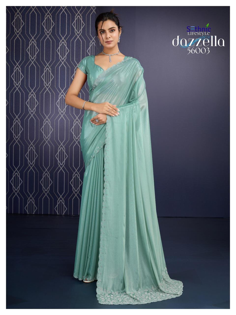 Sethnic Dazzella Ice Georgette Fancy Saree Collection