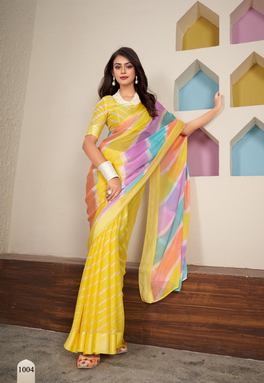 Sr Aavi Chiffon Fancy Printed Saree Collection