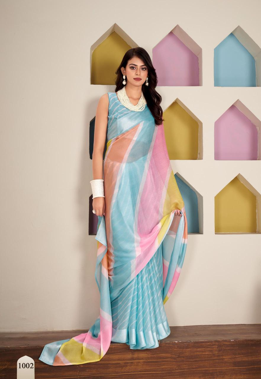 Sr Aavi Chiffon Fancy Printed Saree Collection