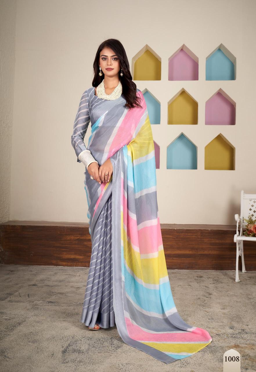 Sr Aavi Chiffon Fancy Printed Saree Collection