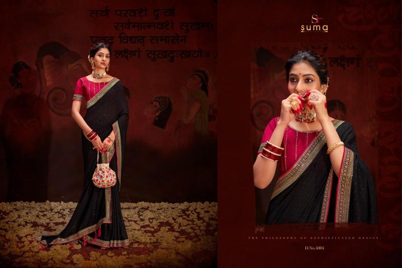 Suma Aayushi Designer 4001 TO 4009 Occasion Wear Heavy Blooming Sarees collection