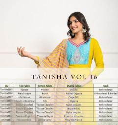 Tanisha Vol 16 Designer Kurti Bottom With Dupatta