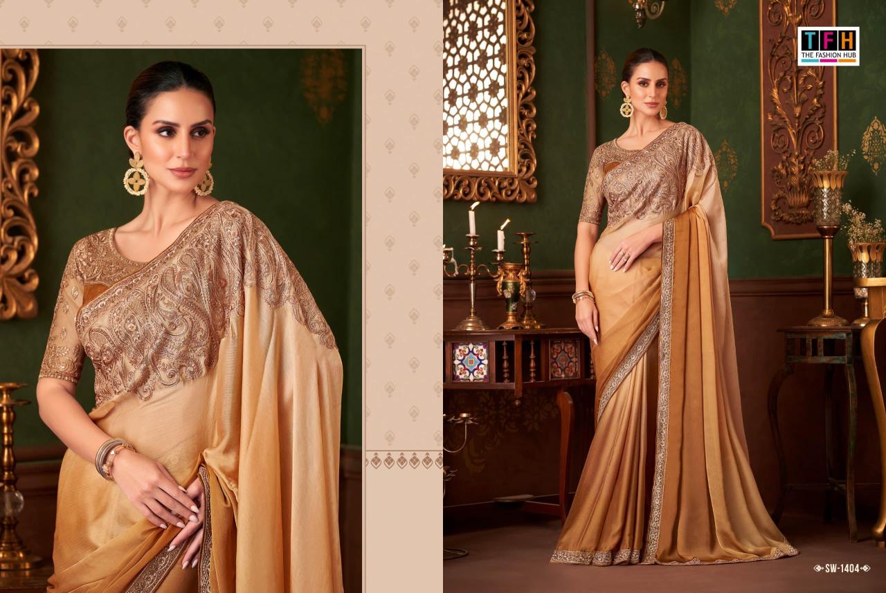 The Fashion Hub - Sandalwood 14 Exclusive Premium Quality Designer Party Wear Silk Sarees Catalog Collections