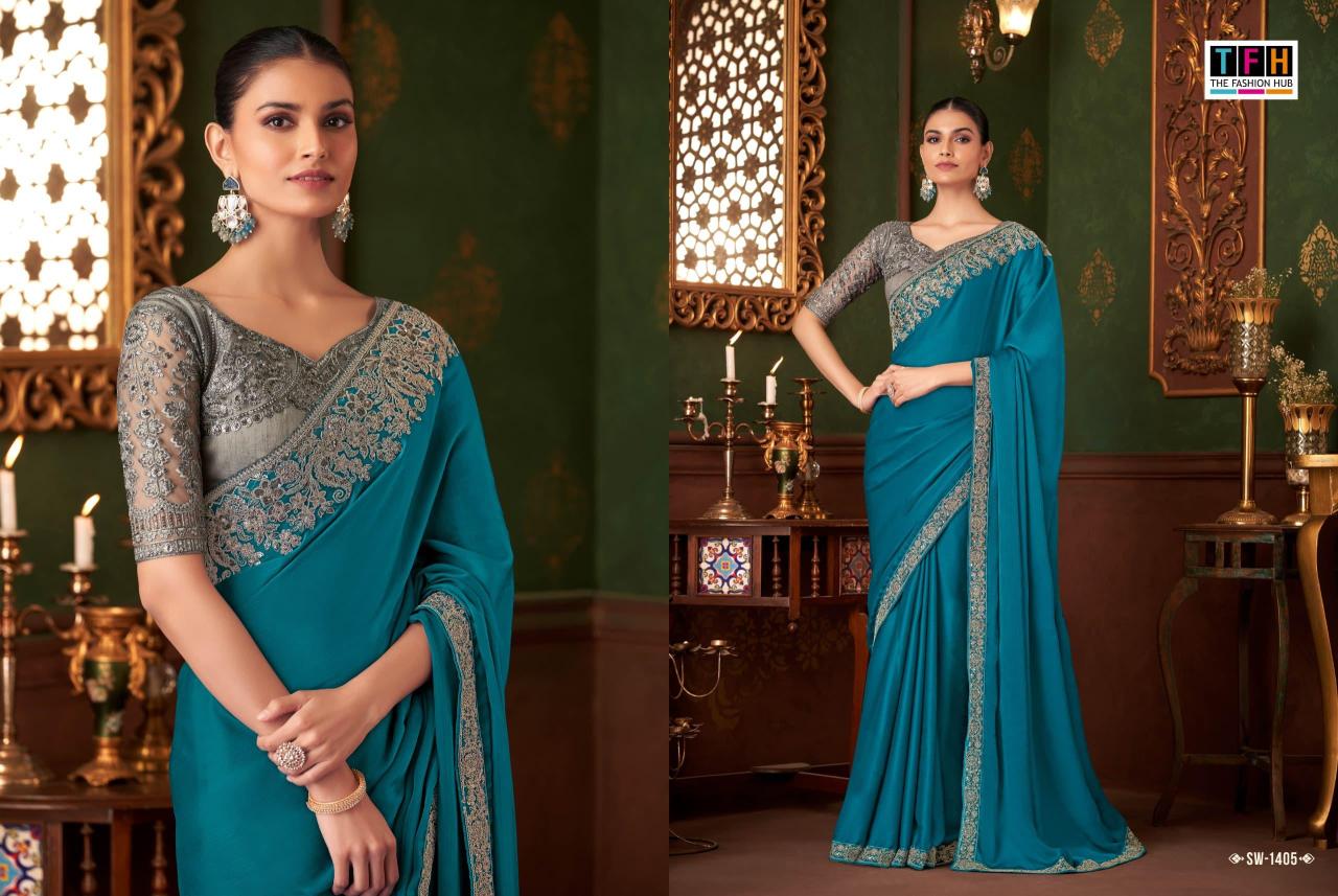 The Fashion Hub - Sandalwood 14 Exclusive Premium Quality Designer Party Wear Silk Sarees Catalog Collections